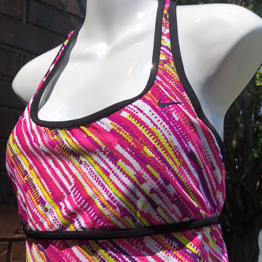 Nike Multi-Color Racerback Tankini Top - Picture 2 of 5